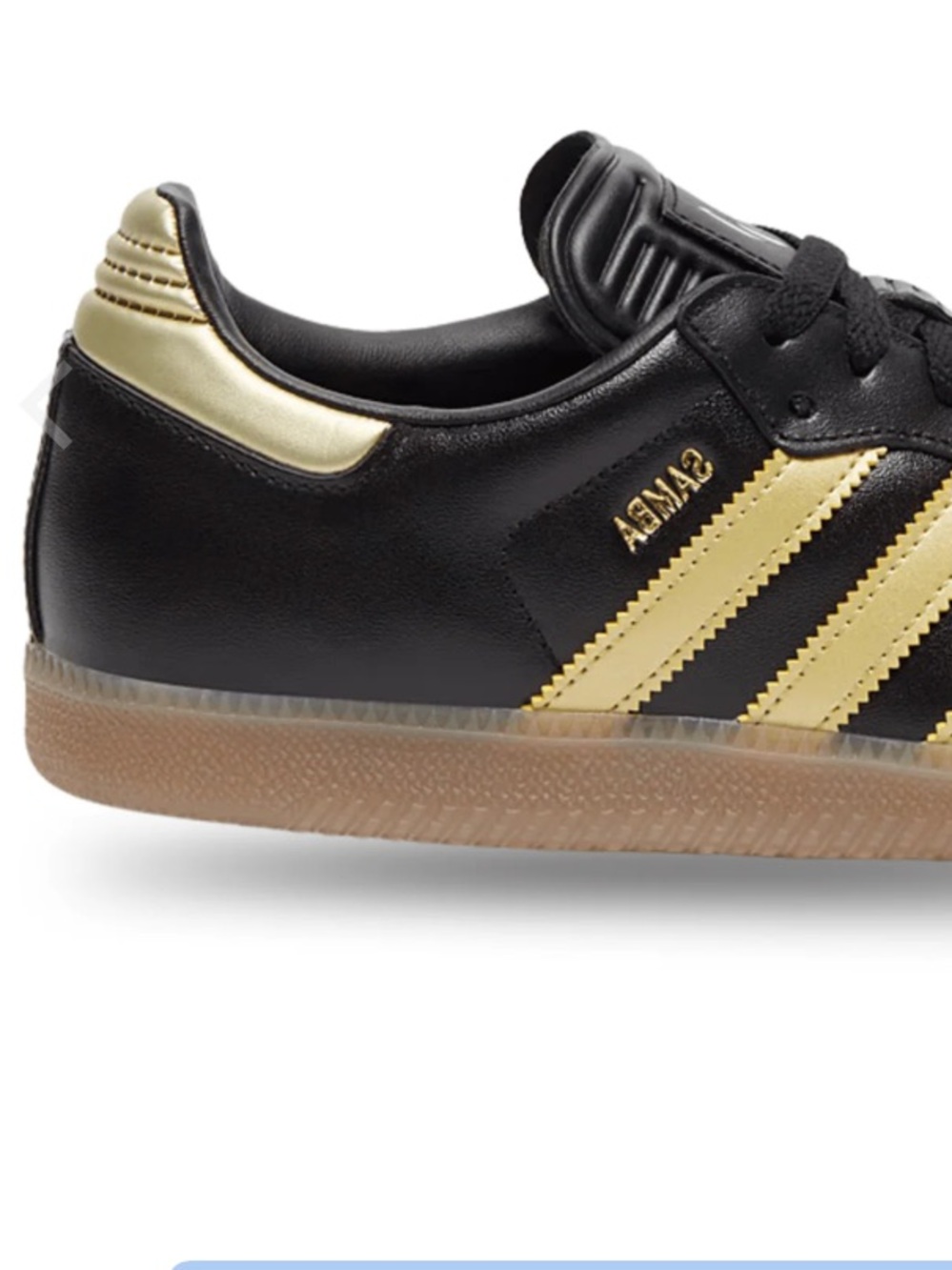 Adidas Black and Gold Samba Classic Sneakers. No original box. - Picture 5 of 16